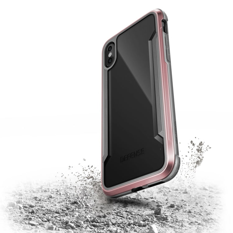 For iPhone XR X-doria PC+Metal+TPU Built-in Air Tank Shockproof Protective Case