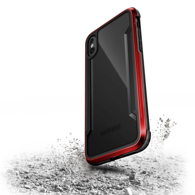 For iPhone XR X-doria PC+Metal+TPU Built-in Air Tank Shockproof Protective Case