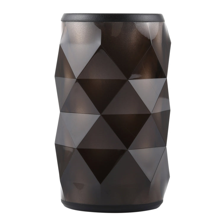 3W Lighted Geode Crystal Can Bluetooth Speaker, Support TF Card & AUX & Hands-free Calling(Black)