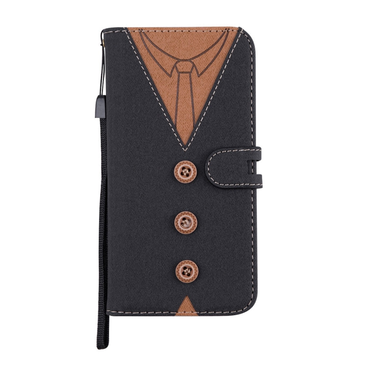 For iPhone XR Splicing Embossed Male Style Horizontal Flip Leather Case with Holder & Card Slots & Wallet & Lanyard