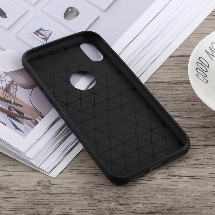 For iPhone XR Anti-slip Square TPU Case
