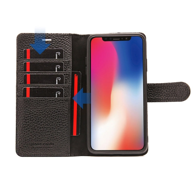 For iPhone XR Pierre Cardin PCS-P08 Horizontal Flip Leather Case with Holder & Card Slot