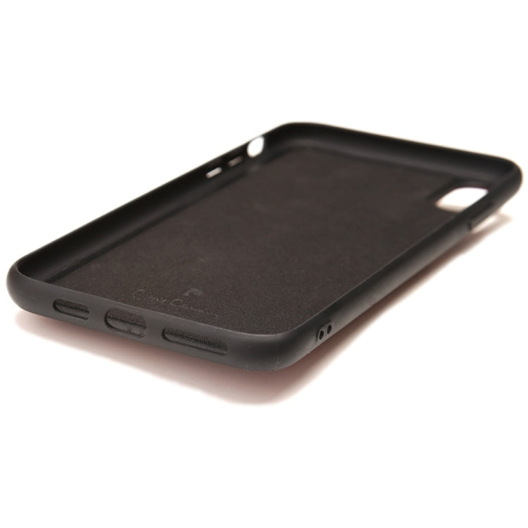 For iPhone XR Pierre Cardin PCS-S03 Shockproof TPU + Leather Protective Case with Holder & Card Slot