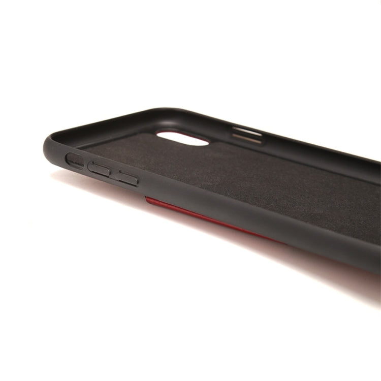 For iPhone XR Pierre Cardin PCS-S03 Shockproof TPU + Leather Protective Case with Holder & Card Slot