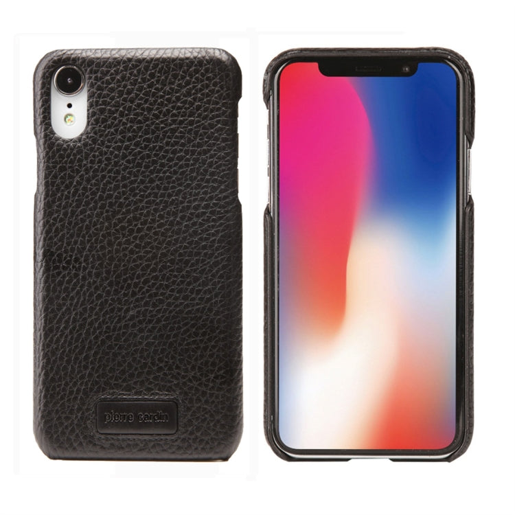 For iPhone XR Pierre Cardin PCS-S05 Litchi Texture Shockproof Leather Protective Case