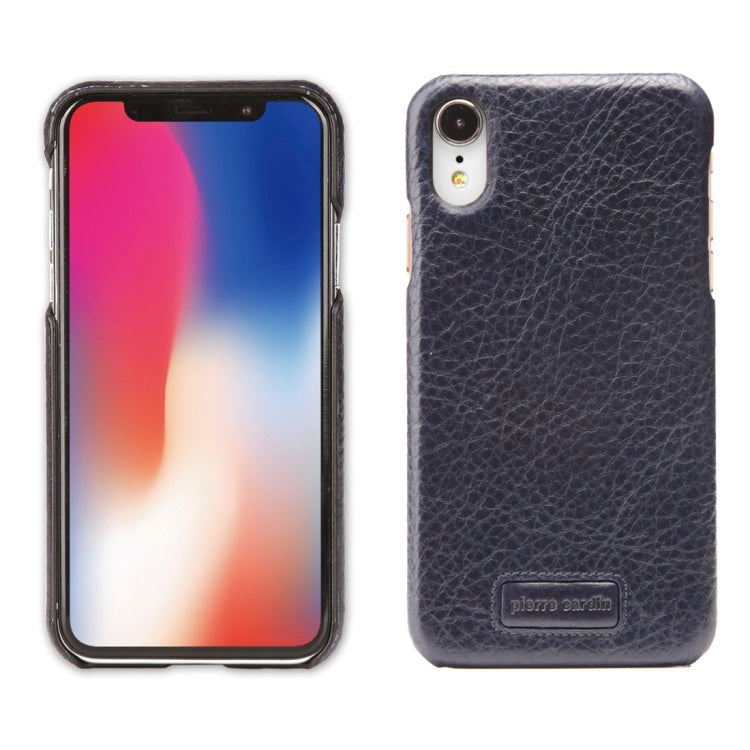 For iPhone XR Pierre Cardin PCS-S05 Litchi Texture Shockproof Leather Protective Case