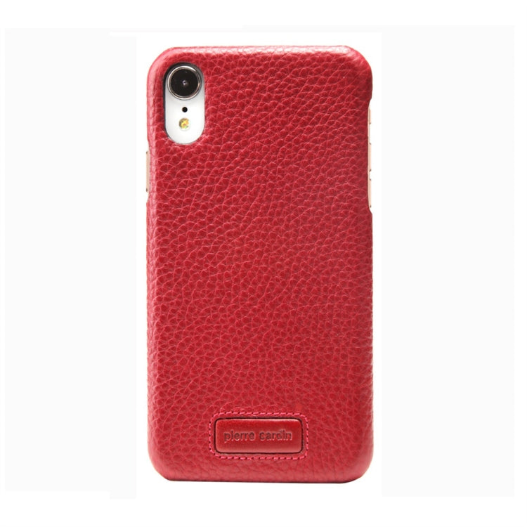 For iPhone XR Pierre Cardin PCS-S05 Litchi Texture Shockproof Leather Protective Case