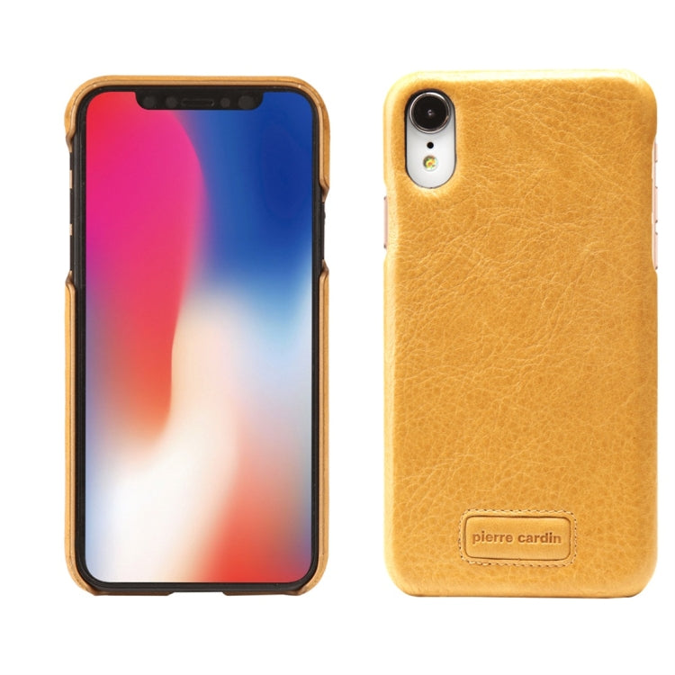 For iPhone XR Pierre Cardin PCS-S05 Litchi Texture Shockproof Leather Protective Case