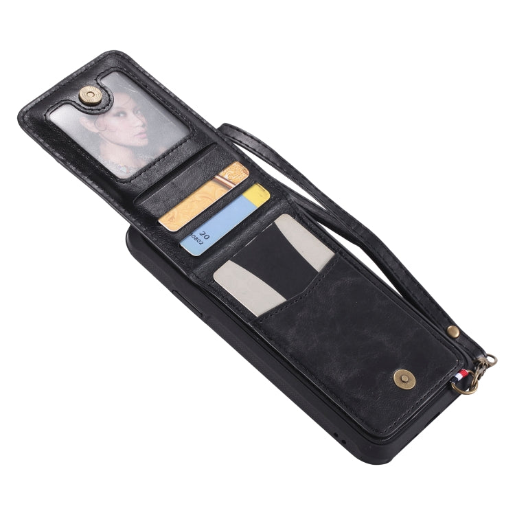 For iPhone XR Vertical Flip Fashion Shockproof Leather Case with Holder & Photo Frame & Card Slots & Lanyard