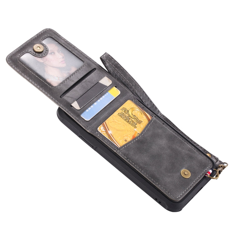 For iPhone XR Vertical Flip Fashion Shockproof Leather Case with Holder & Photo Frame & Card Slots & Lanyard