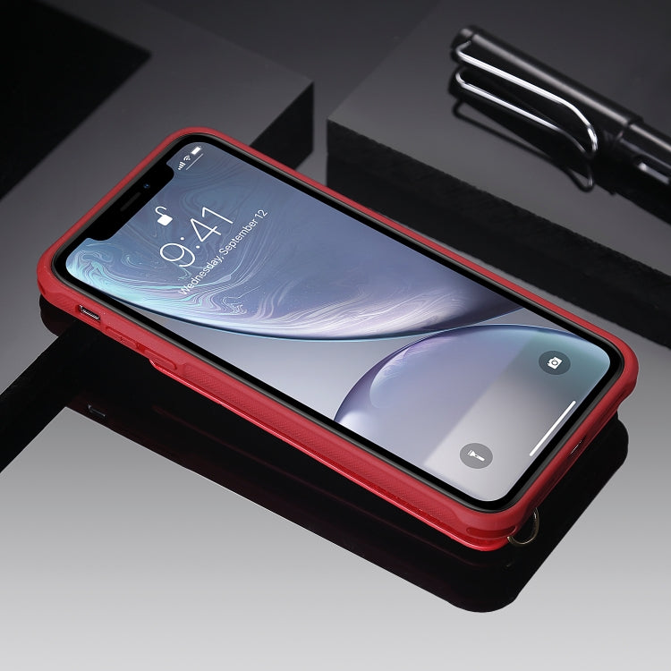 For iPhone XR Vertical Flip Fashion Shockproof Leather Case with Holder & Photo Frame & Card Slots & Lanyard