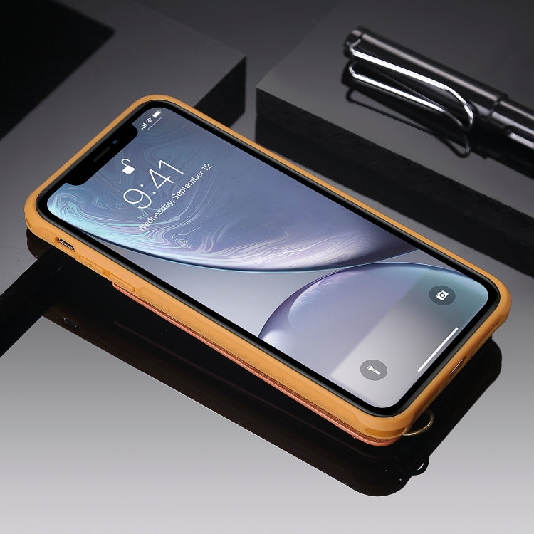 For iPhone XR Vertical Flip Fashion Shockproof Leather Case with Holder & Photo Frame & Card Slots & Lanyard