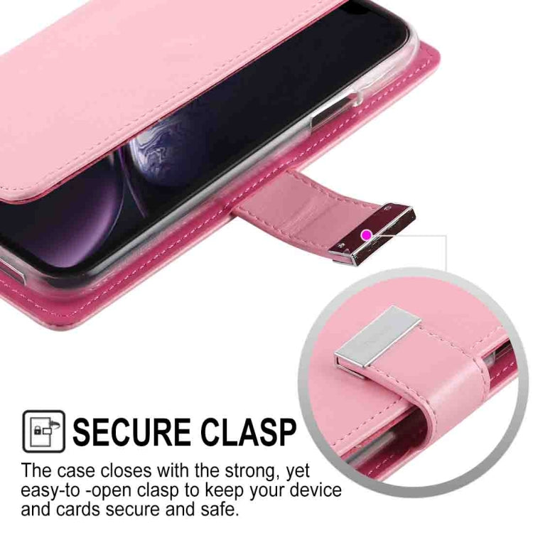 For iPhone XR GOOSPERY RICH DIARY Crazy Horse Texture Horizontal Flip Leather Case with Card Slots & Wallet