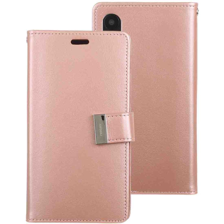 For iPhone XR GOOSPERY RICH DIARY Crazy Horse Texture Horizontal Flip Leather Case with Card Slots & Wallet