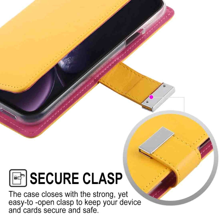 For iPhone XR GOOSPERY RICH DIARY Crazy Horse Texture Horizontal Flip Leather Case with Card Slots & Wallet