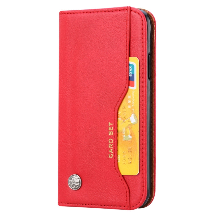 For iPhone XR Knead Skin Texture Horizontal Flip Leather Case with Photo Frame & Holder & Card Slots & Wallet