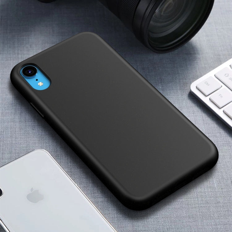 For iPhone XR Starry Series Shockproof  Straw Material + TPU Protective Case