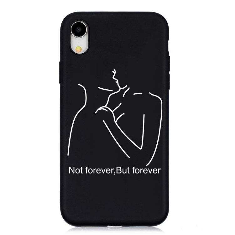 For iPhone XR Distance Painted Pattern Soft TPU Case