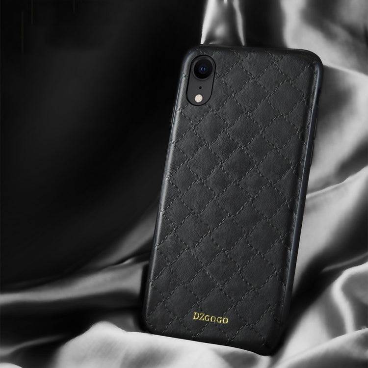 For iPhone XR DZGOGO Shockproof TPU + PU Case