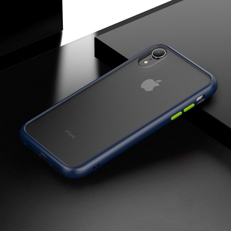 For iPhone XR Shockproof Frosted PC + TPU Case