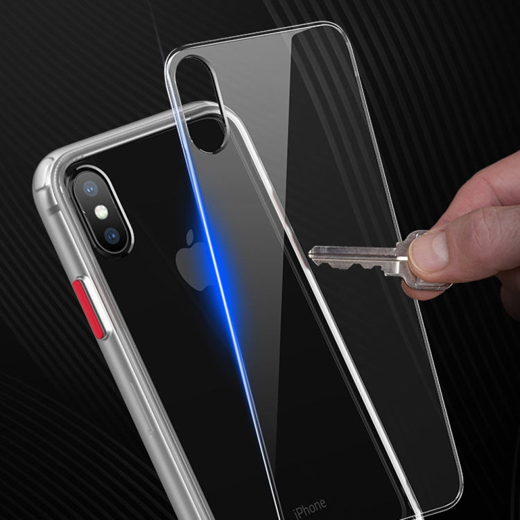 For iPhone XR Shockproof Frosted PC + TPU Case