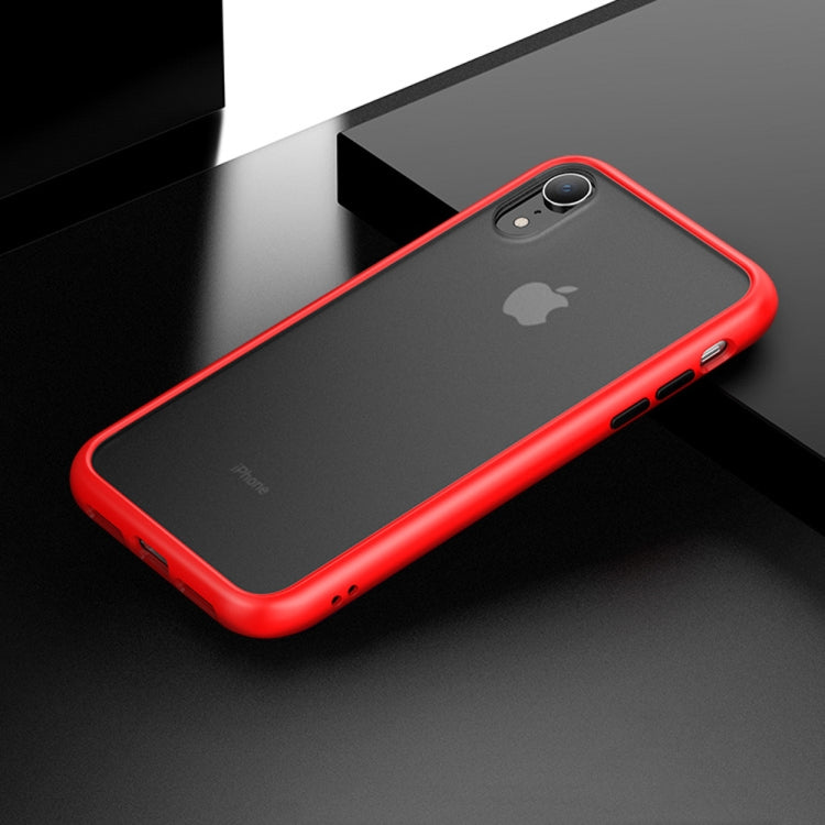 For iPhone XR Shockproof Frosted PC + TPU Case