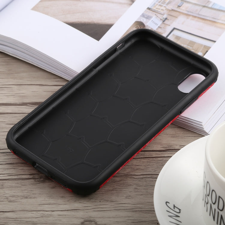 For iPhone XR Travel Box Shape Painted Marble Protective TPU + PC Case