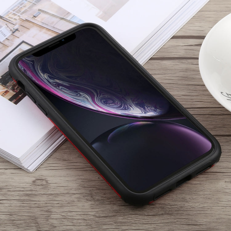 For iPhone XR Travel Box Shape Painted Marble Protective TPU + PC Case