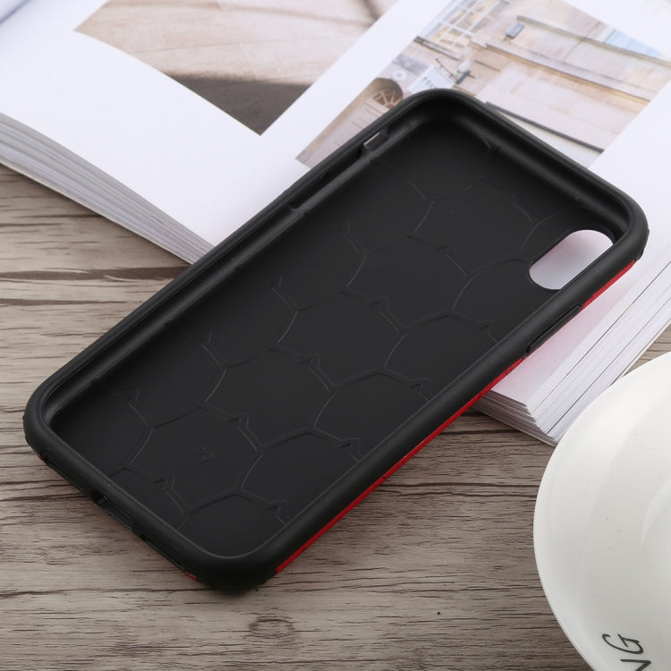 For iPhone XR Travel Box Shape Painted Marble Protective TPU + PC Case
