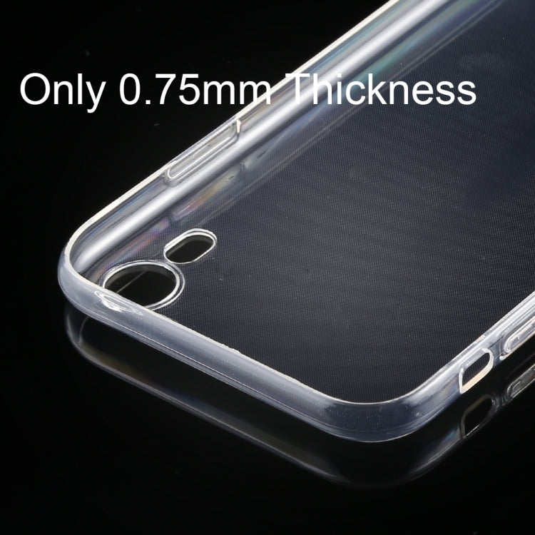 For iPhone XR 50 PCS 0.75mm Ultra-thin Transparent TPU Case