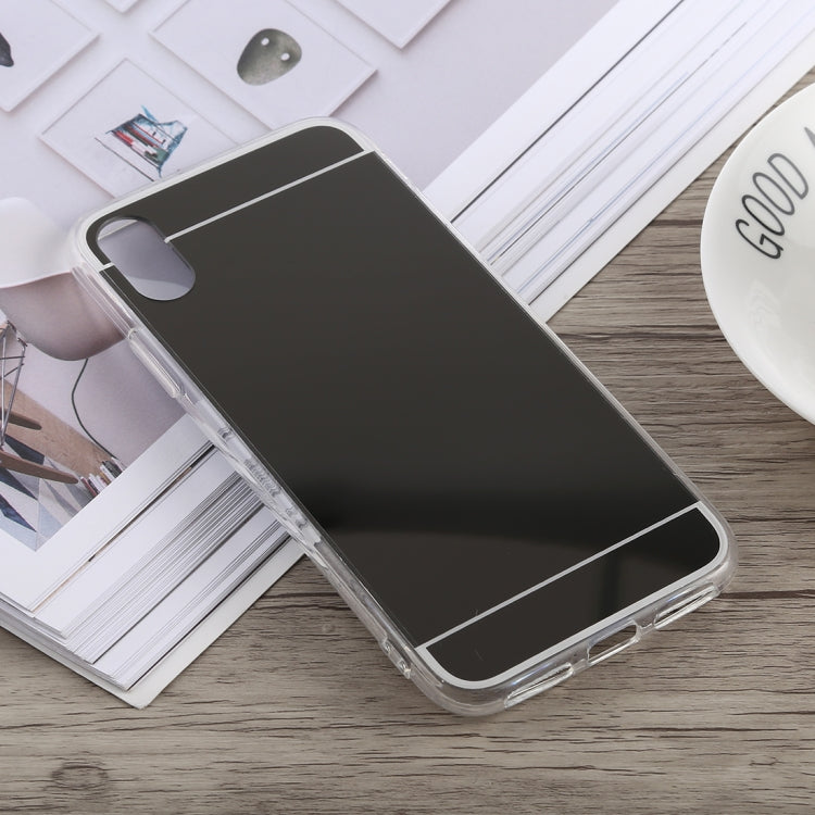 For iPhone XR Acrylic + TPU Electroplating Mirror Case
