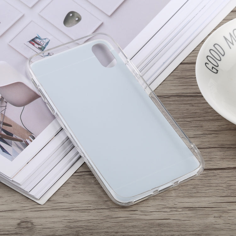 For iPhone XR Acrylic + TPU Electroplating Mirror Case
