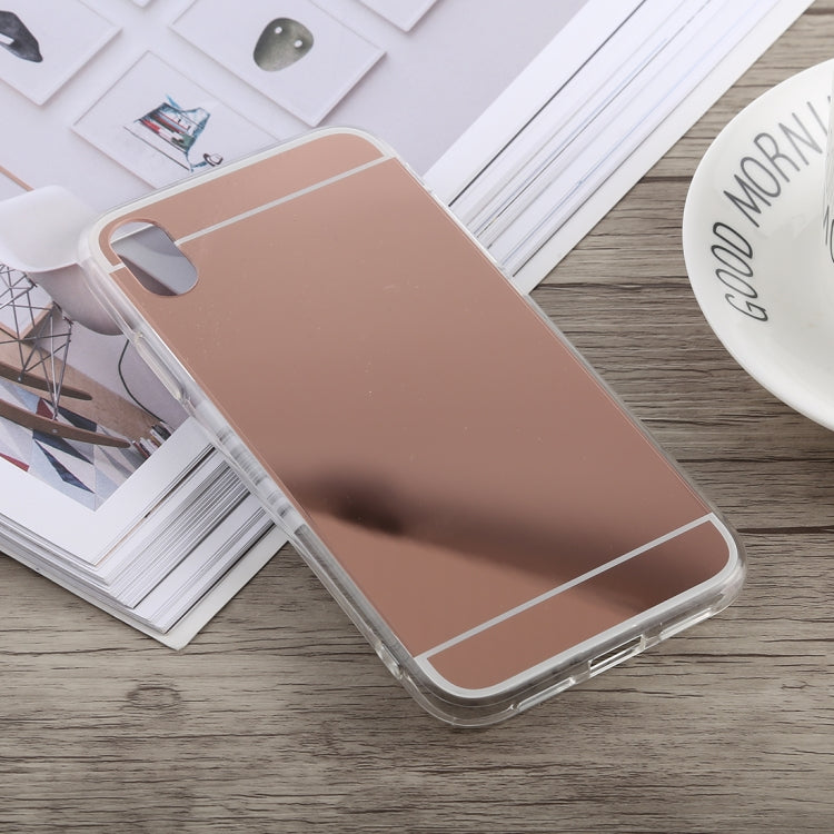 For iPhone XR Acrylic + TPU Electroplating Mirror Case