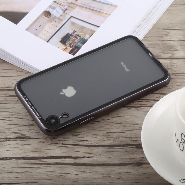 For iPhone XR TOTUDESIGN Style Series Electroplating Transparent TPU + PC Case