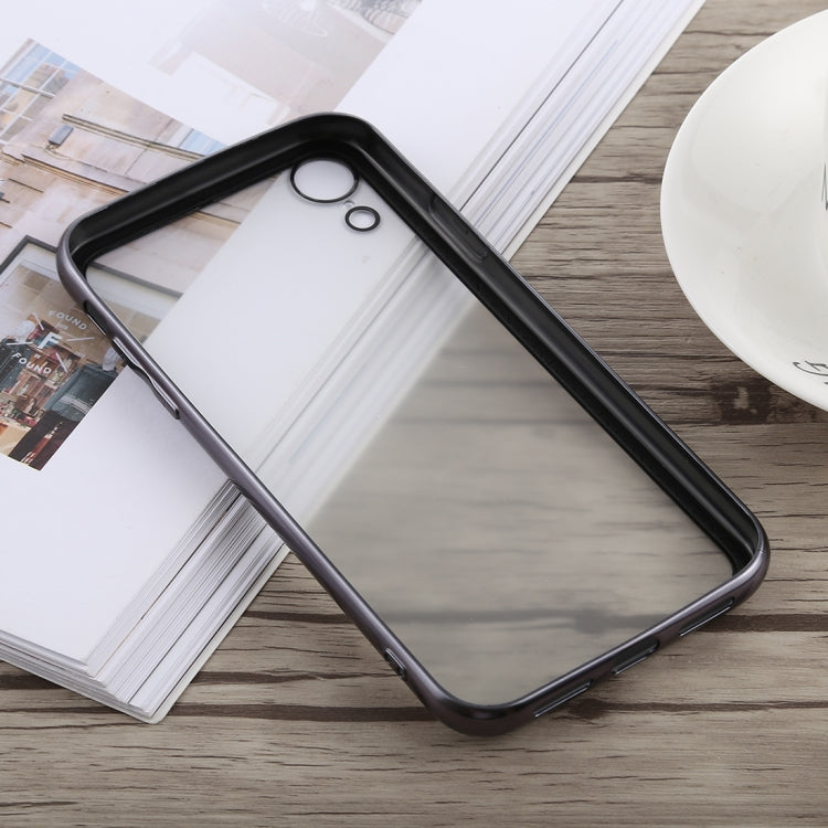 For iPhone XR TOTUDESIGN Style Series Electroplating Transparent TPU + PC Case