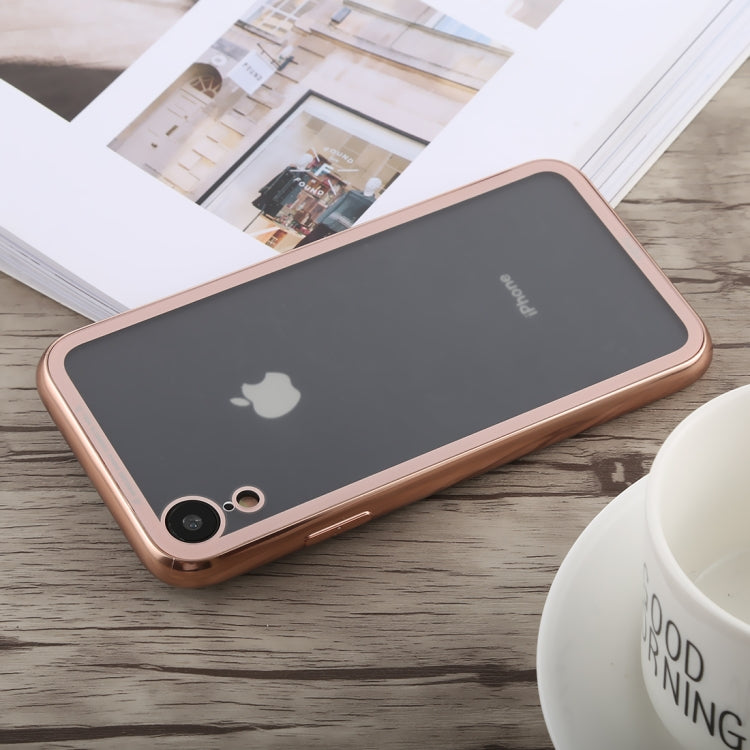 For iPhone XR TOTUDESIGN Style Series Electroplating Transparent TPU + PC Case