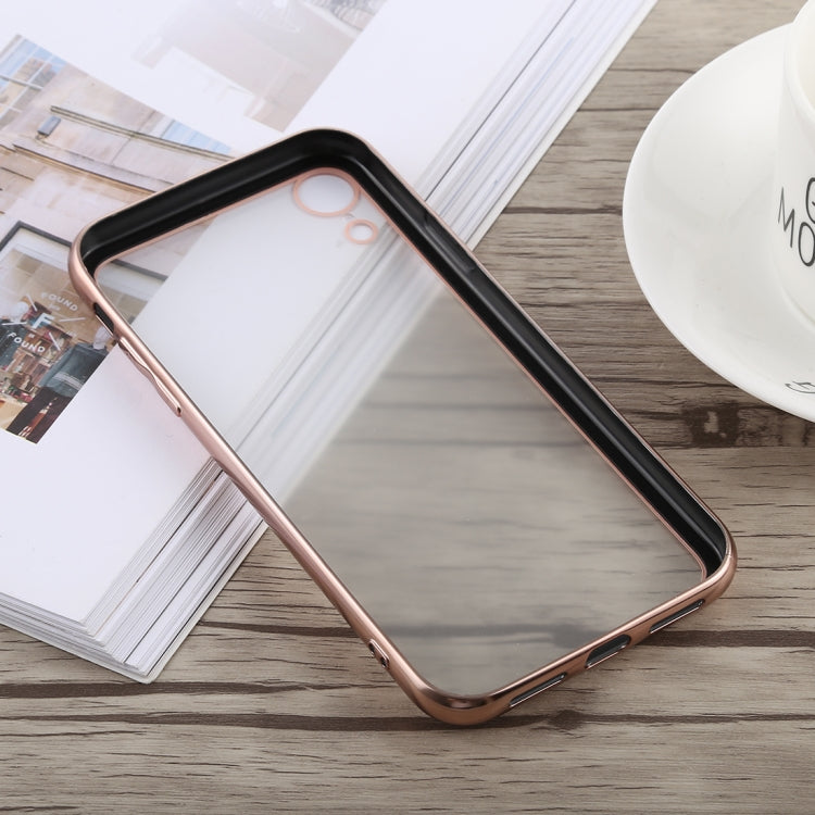 For iPhone XR TOTUDESIGN Style Series Electroplating Transparent TPU + PC Case