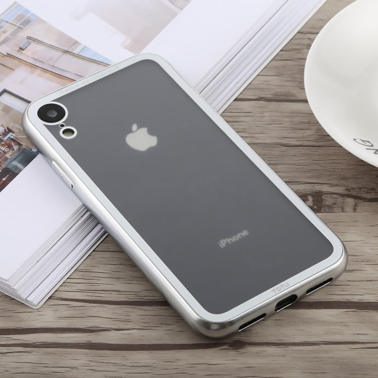 For iPhone XR TOTUDESIGN Style Series Electroplating Transparent TPU + PC Case