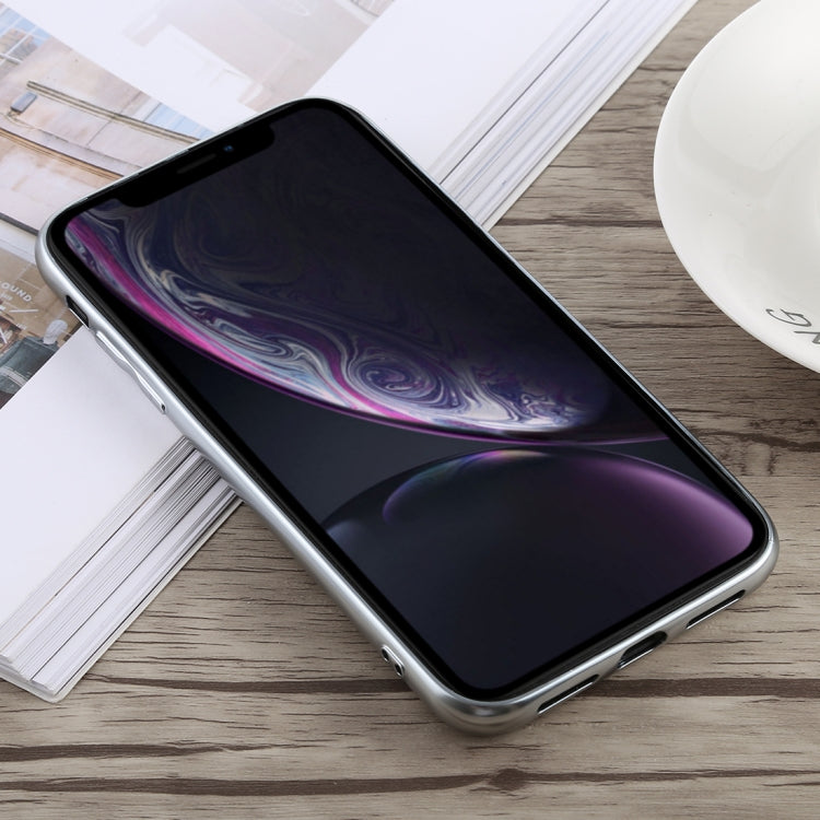 For iPhone XR TOTUDESIGN Style Series Electroplating Transparent TPU + PC Case