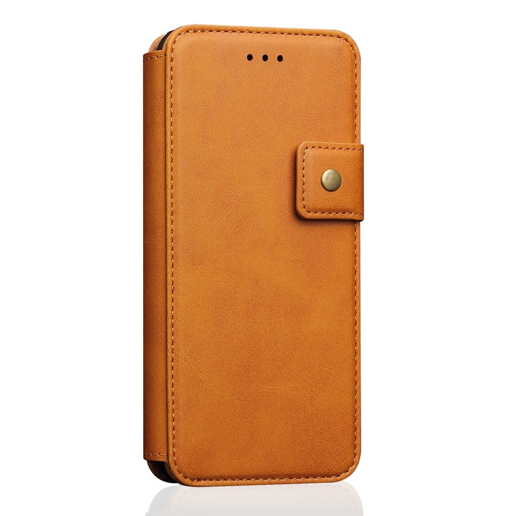 For iPhone XR Cowhide Texture Magnetic Absorption Detachable Horizontal Flip Leather Case with Holder & Card Slots & Wallet