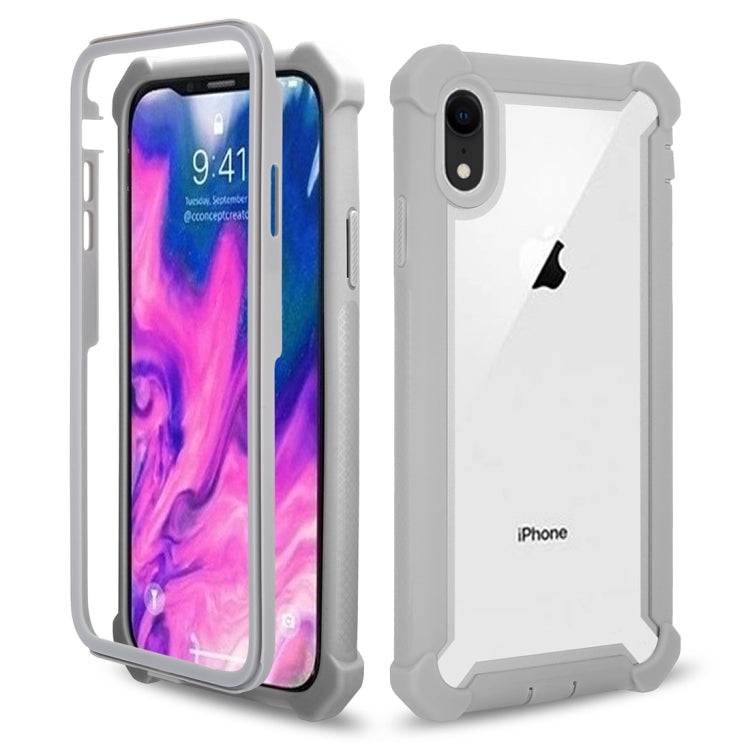 For iPhone XR Four-corner Shockproof All-inclusive Transparent Space Case