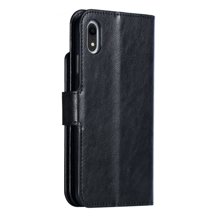 For iPhone XR Crazy Horse Texture Horizontal Flip Leather Case with Card Slots & Wallet & Photo Frame