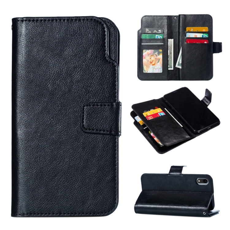 For iPhone XR Crazy Horse Texture Horizontal Flip Leather Case with Card Slots & Wallet & Photo Frame