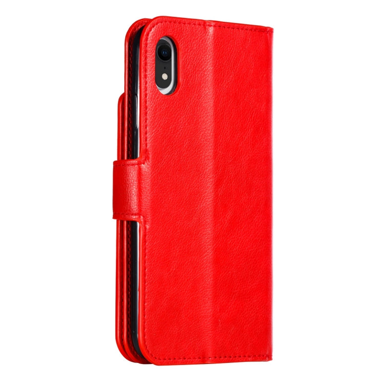 For iPhone XR Crazy Horse Texture Horizontal Flip Leather Case with Card Slots & Wallet & Photo Frame