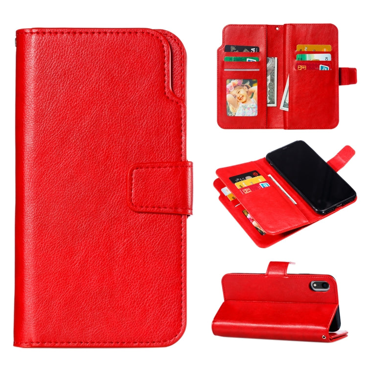 For iPhone XR Crazy Horse Texture Horizontal Flip Leather Case with Card Slots & Wallet & Photo Frame