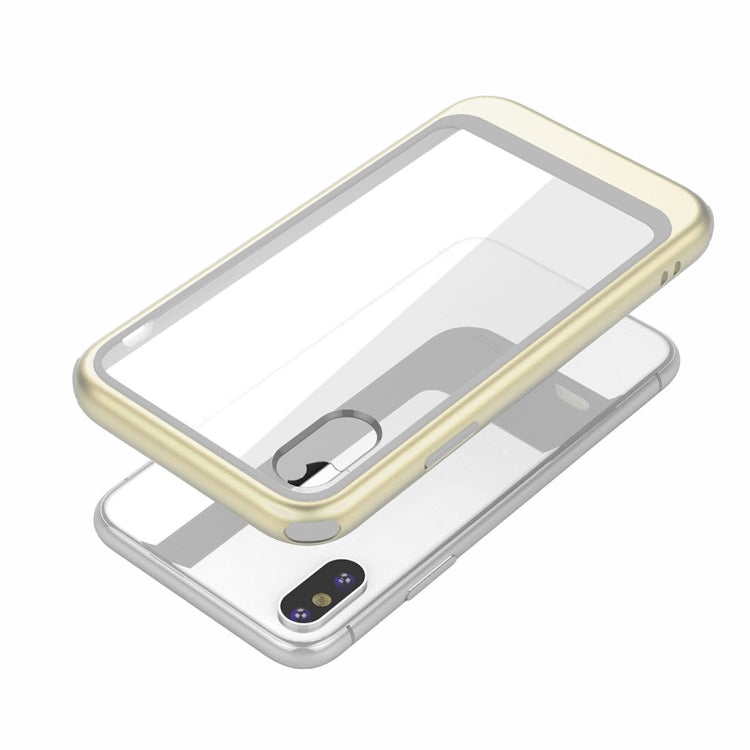 For iPhone XR Transparent PC Full Coverage Shockproof Protective Case