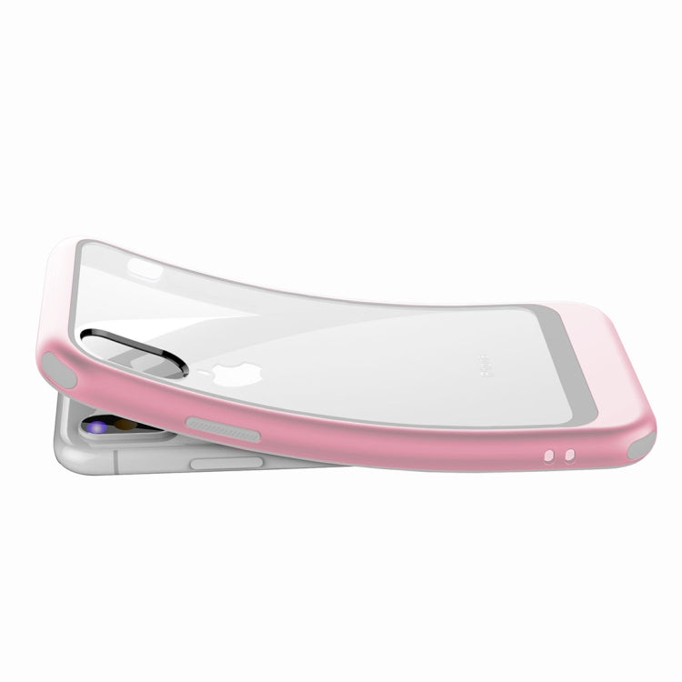 For iPhone XR Transparent PC Full Coverage Shockproof Protective Case
