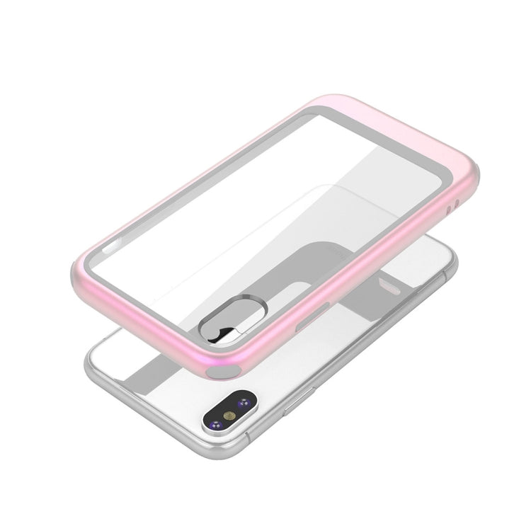 For iPhone XR Transparent PC Full Coverage Shockproof Protective Case