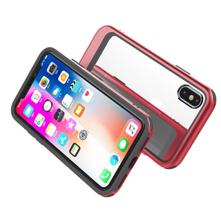 For iPhone XR Transparent PC Full Coverage Shockproof Protective Case