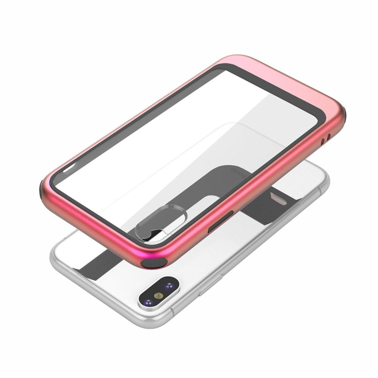 For iPhone XR Transparent PC Full Coverage Shockproof Protective Case